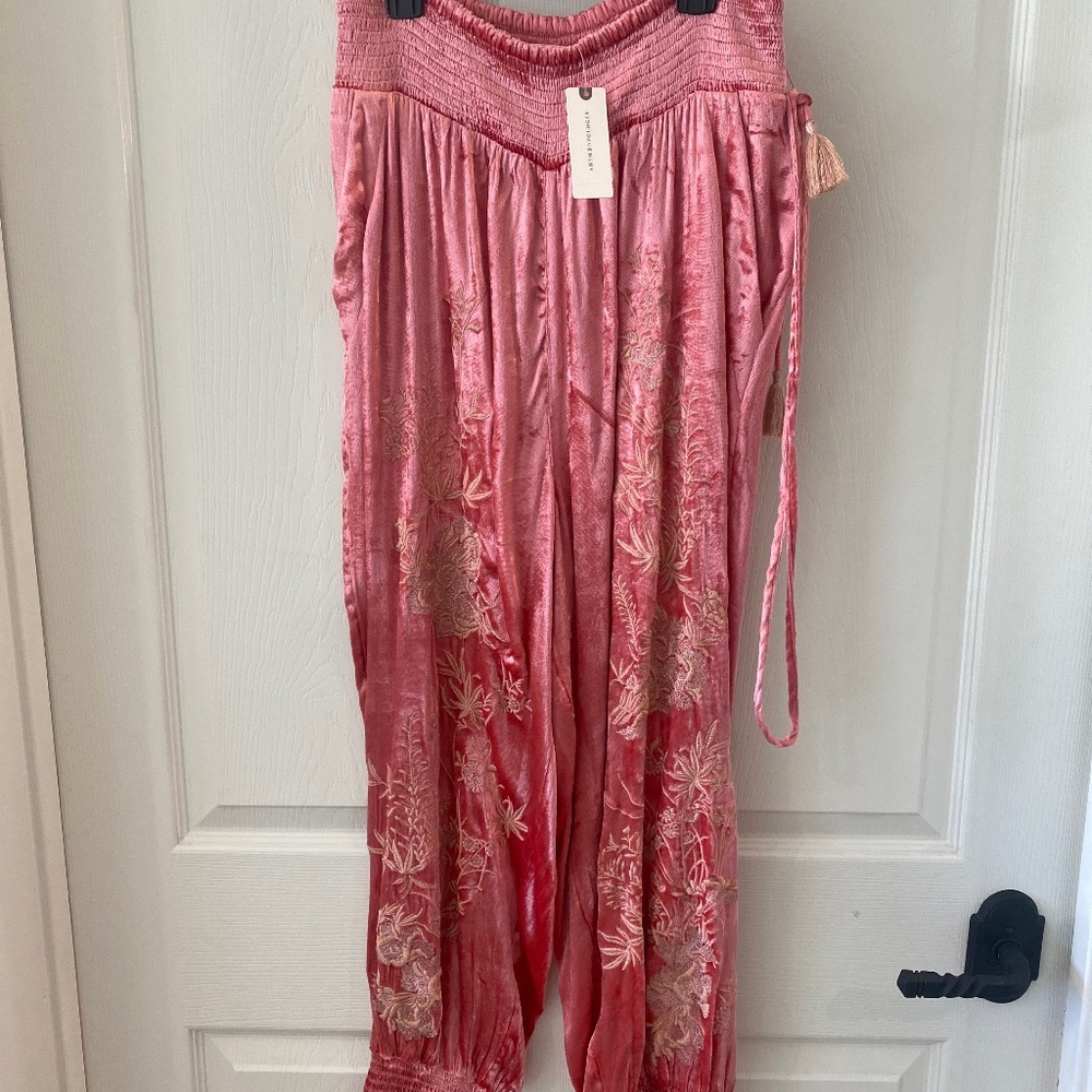 Anthropologie velvet pants